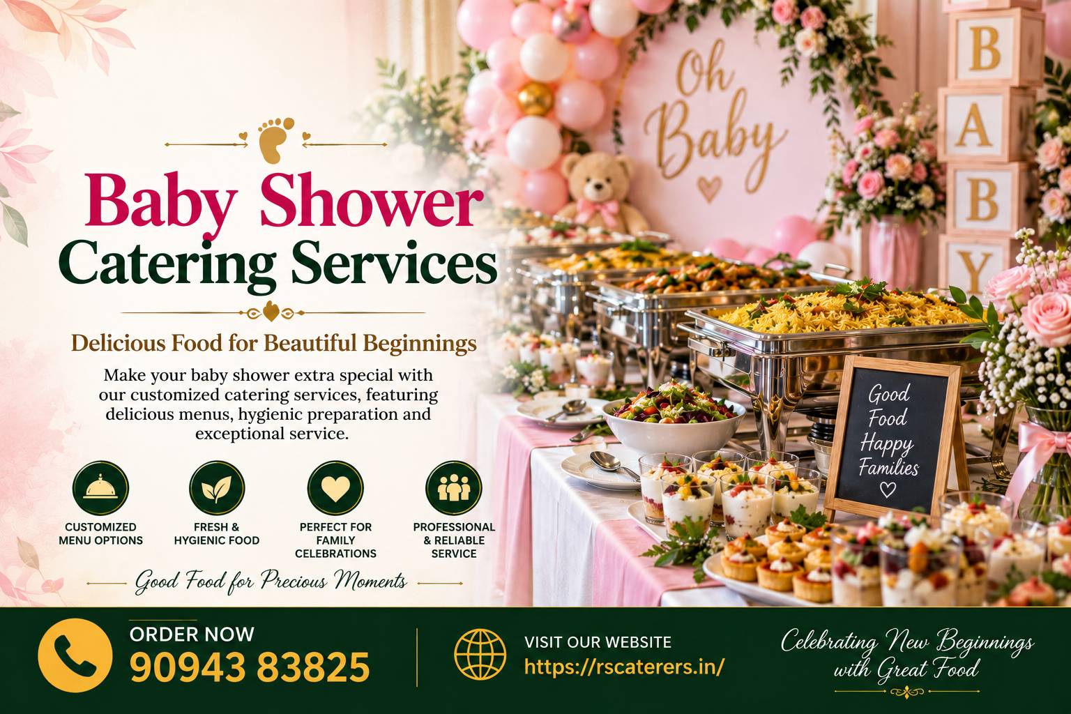 Baby Shower Catering Services in Chennai for a Special Celebration